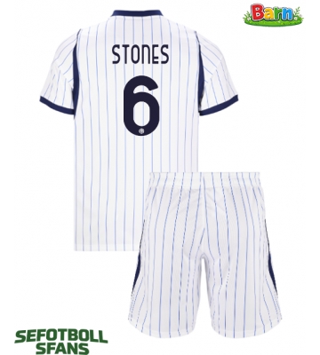 Inter Milan John Stones #6 Bortaställ Barn 2026-27 Kortärmad (+ Korta byxor)
